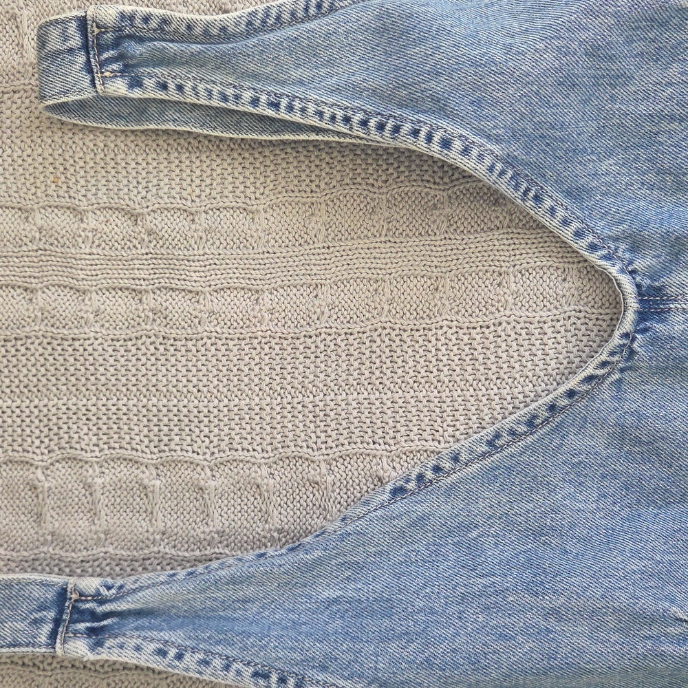 Free People We the Free High Roller Jumpsuit Blue Denim Extra Large XL - Picture 8 of 11